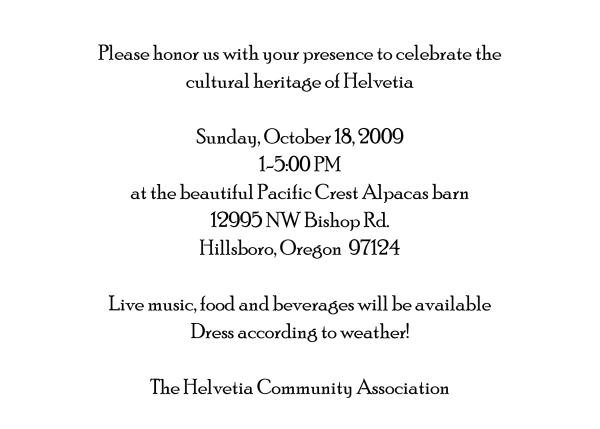 invitation text