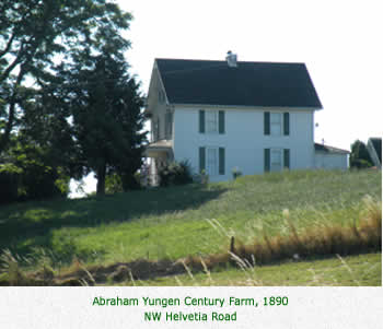 Abraham Yungen Century Farm, 1890
